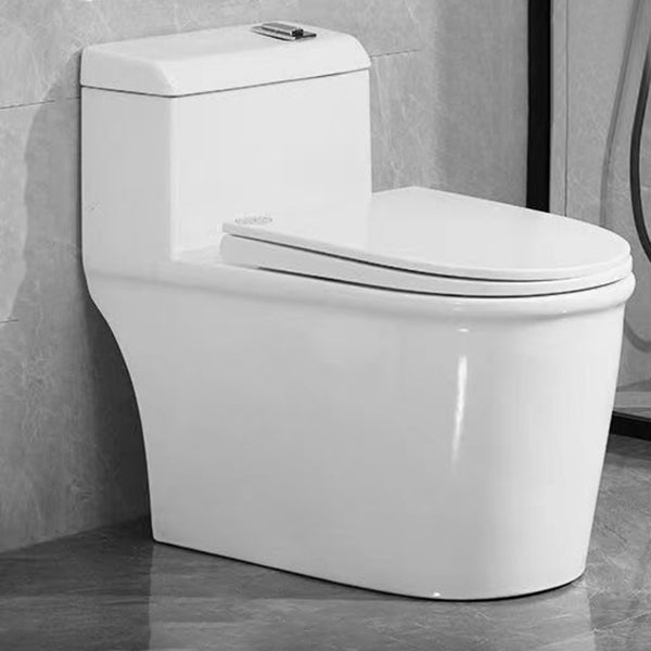Modern 1-Piece Toilet Bowl Floor Mount White Urine Toilet for Washroom 15"L x 28"W x 26"H White Clearhalo 'Bathroom Remodel & Bathroom Fixtures' 'Home Improvement' 'home_improvement' 'home_improvement_toilets' 'Toilets & Bidets' 'Toilets' 6676847