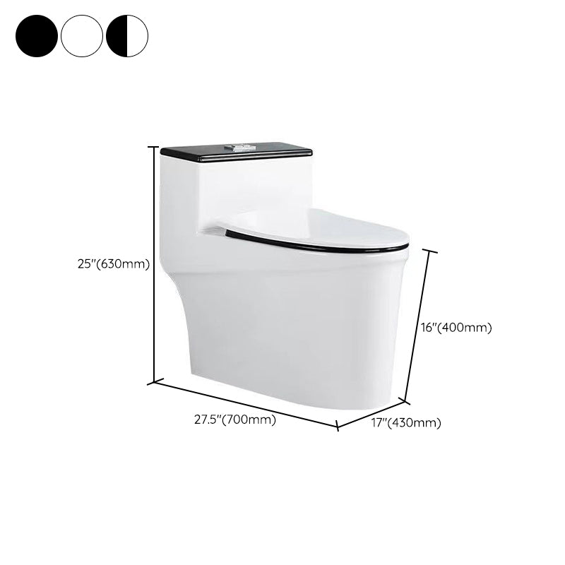 Modern 1-Piece Toilet Bowl Floor Mount White Urine Toilet for Washroom Clearhalo 'Bathroom Remodel & Bathroom Fixtures' 'Home Improvement' 'home_improvement' 'home_improvement_toilets' 'Toilets & Bidets' 'Toilets' 6676859