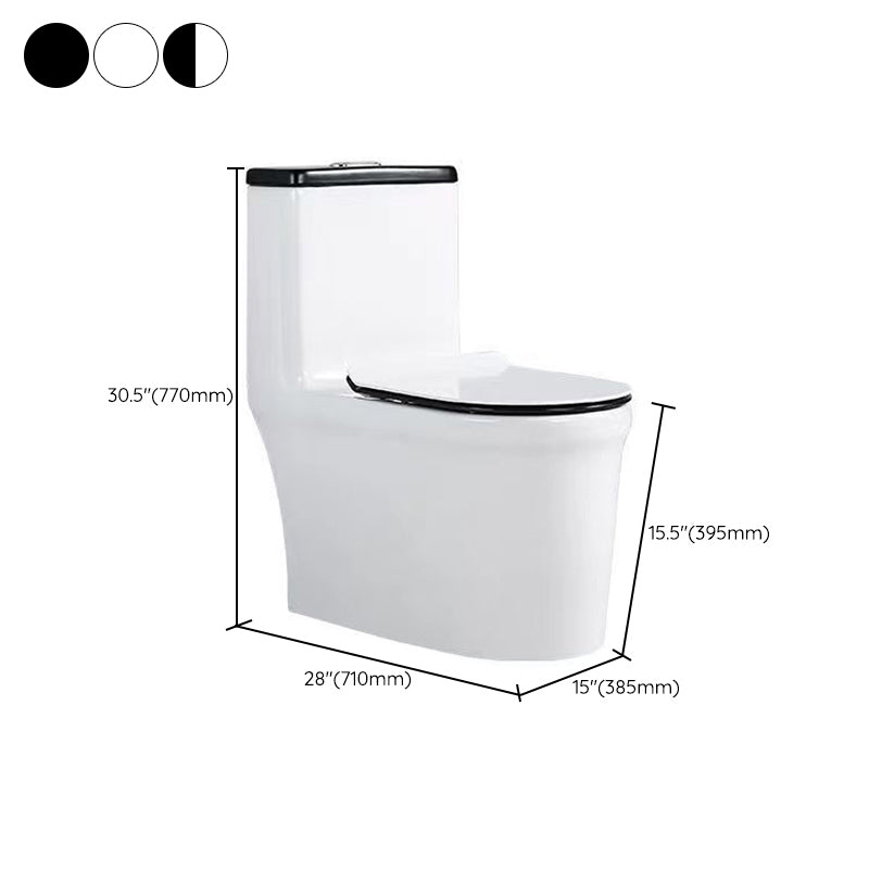 Modern 1-Piece Toilet Bowl Floor Mount White Urine Toilet for Washroom Clearhalo 'Bathroom Remodel & Bathroom Fixtures' 'Home Improvement' 'home_improvement' 'home_improvement_toilets' 'Toilets & Bidets' 'Toilets' 6676861