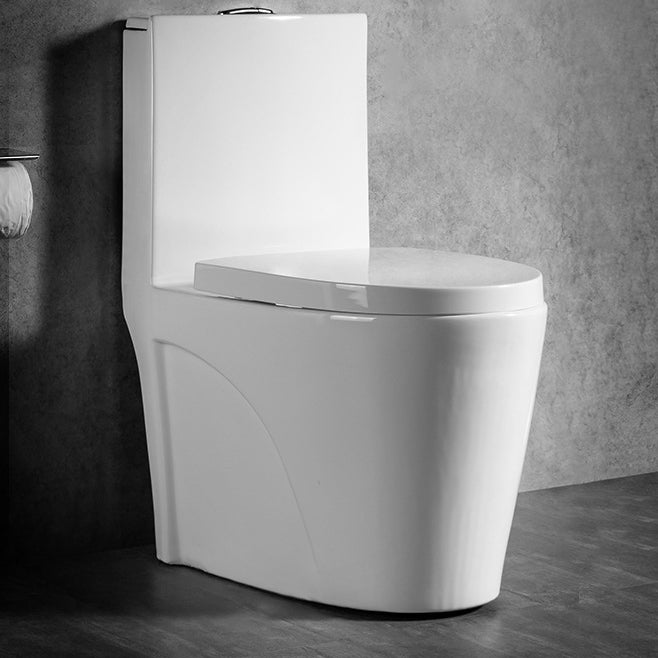 Modern 1-Piece Toilet Bowl White Urine Toilet with Slow Close Seat for Bathroom 13"L x 27"W x 31"H Clearhalo 'Bathroom Remodel & Bathroom Fixtures' 'Home Improvement' 'home_improvement' 'home_improvement_toilets' 'Toilets & Bidets' 'Toilets' 6676864