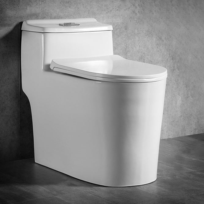 Modern 1-Piece Toilet Bowl White Urine Toilet with Slow Close Seat for Bathroom 15"L x 28"W x 24"H Clearhalo 'Bathroom Remodel & Bathroom Fixtures' 'Home Improvement' 'home_improvement' 'home_improvement_toilets' 'Toilets & Bidets' 'Toilets' 6676870