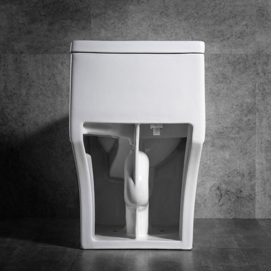 Modern 1-Piece Toilet Bowl White Urine Toilet with Slow Close Seat for Bathroom Clearhalo 'Bathroom Remodel & Bathroom Fixtures' 'Home Improvement' 'home_improvement' 'home_improvement_toilets' 'Toilets & Bidets' 'Toilets' 6676877