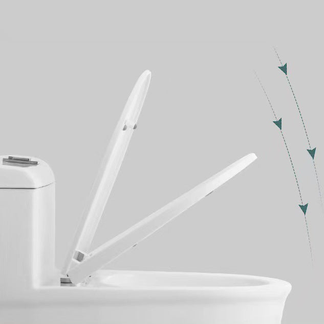 Modern 1-Piece Toilet Floor Mounted White Urine Toilet with Slow Close Seat for Bathroom Clearhalo 'Bathroom Remodel & Bathroom Fixtures' 'Home Improvement' 'home_improvement' 'home_improvement_toilets' 'Toilets & Bidets' 'Toilets' 6676908