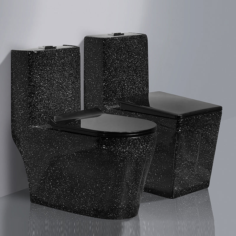 Traditional All-In-One Toilet Bowl Floor Mounted Black Urine Toilet for Bathroom Clearhalo 'Bathroom Remodel & Bathroom Fixtures' 'Home Improvement' 'home_improvement' 'home_improvement_toilets' 'Toilets & Bidets' 'Toilets' 6676919