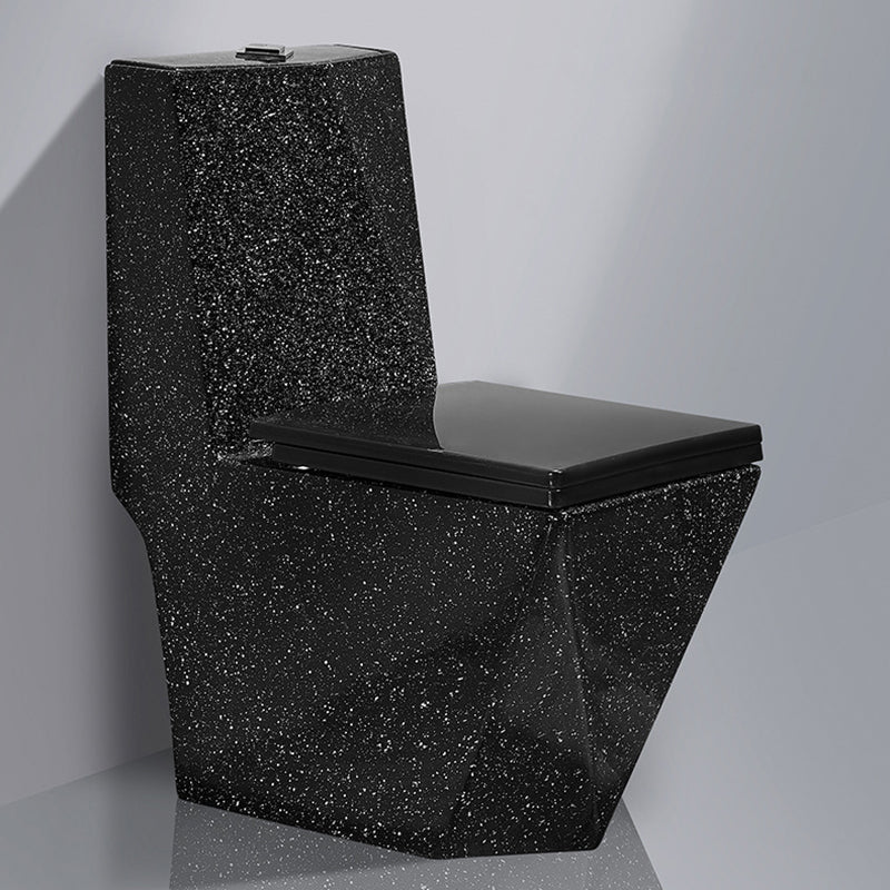 Traditional All-In-One Toilet Bowl Floor Mounted Black Urine Toilet for Bathroom 14"L x 26"W x 33"H Clearhalo 'Bathroom Remodel & Bathroom Fixtures' 'Home Improvement' 'home_improvement' 'home_improvement_toilets' 'Toilets & Bidets' 'Toilets' 6676922