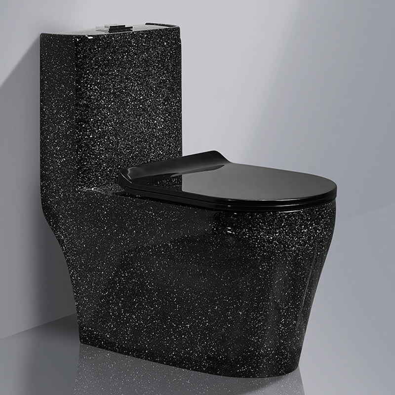 Traditional All-In-One Toilet Bowl Floor Mounted Black Urine Toilet for Bathroom 15"L x 27"W x 30"H 16" Clearhalo 'Bathroom Remodel & Bathroom Fixtures' 'Home Improvement' 'home_improvement' 'home_improvement_toilets' 'Toilets & Bidets' 'Toilets' 6676923