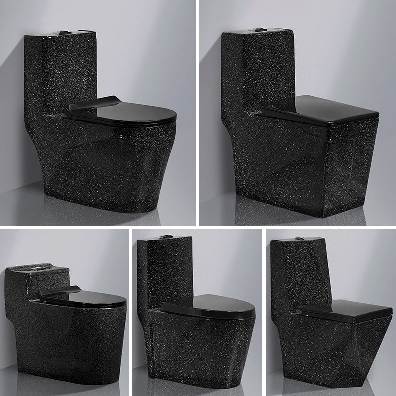 Traditional All-In-One Toilet Bowl Floor Mounted Black Urine Toilet for Bathroom Clearhalo 'Bathroom Remodel & Bathroom Fixtures' 'Home Improvement' 'home_improvement' 'home_improvement_toilets' 'Toilets & Bidets' 'Toilets' 6676926