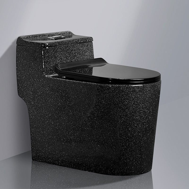 Traditional All-In-One Toilet Bowl Floor Mounted Black Urine Toilet for Bathroom 15"L x 26.8"W x 24.4"H Clearhalo 'Bathroom Remodel & Bathroom Fixtures' 'Home Improvement' 'home_improvement' 'home_improvement_toilets' 'Toilets & Bidets' 'Toilets' 6676927