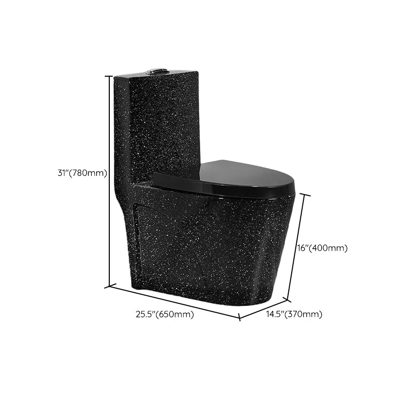 Traditional All-In-One Toilet Bowl Floor Mounted Black Urine Toilet for Bathroom Clearhalo 'Bathroom Remodel & Bathroom Fixtures' 'Home Improvement' 'home_improvement' 'home_improvement_toilets' 'Toilets & Bidets' 'Toilets' 6676941