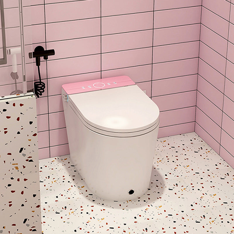 Floor Mounted Flush Toilet One-Piece Toilet Siphon Jet Toilet Bowl 12" Clearhalo 'Bathroom Remodel & Bathroom Fixtures' 'Home Improvement' 'home_improvement' 'home_improvement_toilets' 'Toilets & Bidets' 'Toilets' 6676987