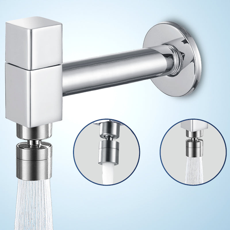 Industrial Wall Mounted Bathroom Faucet Knob Handle Solid Brass Faucet Clearhalo 'Bathroom Remodel & Bathroom Fixtures' 'Bathroom Sink Faucets' 'Bathroom Sinks & Faucet Components' 'bathroom_sink_faucets' 'Home Improvement' 'home_improvement' 'home_improvement_bathroom_sink_faucets' 6680736