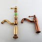 Traditional Centerset Faucet Lever Handles Gooseneck Arc Solid Brass Faucet Clearhalo 'Bathroom Remodel & Bathroom Fixtures' 'Bathroom Sink Faucets' 'Bathroom Sinks & Faucet Components' 'bathroom_sink_faucets' 'Home Improvement' 'home_improvement' 'home_improvement_bathroom_sink_faucets' 6680798