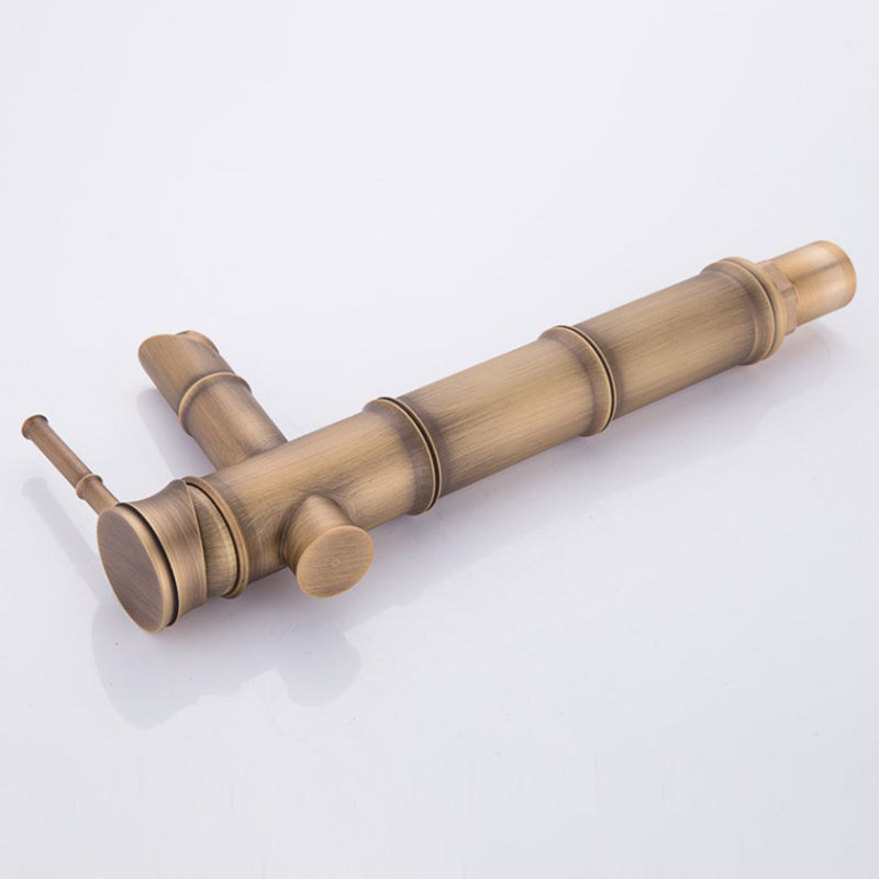 Farmhouse Vessel Faucet Brass Lever Handles Waterfall Spout Lavatory Faucet Clearhalo 'Bathroom Remodel & Bathroom Fixtures' 'Bathroom Sink Faucets' 'Bathroom Sinks & Faucet Components' 'bathroom_sink_faucets' 'Home Improvement' 'home_improvement' 'home_improvement_bathroom_sink_faucets' 6680826