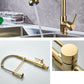 Contemporary Kitchen Faucet Copper Single Handle High Arc Spring Spout Kitchen Faucet Clearhalo 'Home Improvement' 'home_improvement' 'home_improvement_kitchen_faucets' 'Kitchen Faucets' 'Kitchen Remodel & Kitchen Fixtures' 'Kitchen Sinks & Faucet Components' 'kitchen_faucets' 6680897