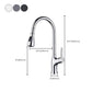 Contemporary Kitchen Faucet Copper 1-Handle High Arc Retractable Kitchen Faucet Clearhalo 'Home Improvement' 'home_improvement' 'home_improvement_kitchen_faucets' 'Kitchen Faucets' 'Kitchen Remodel & Kitchen Fixtures' 'Kitchen Sinks & Faucet Components' 'kitchen_faucets' 6680950