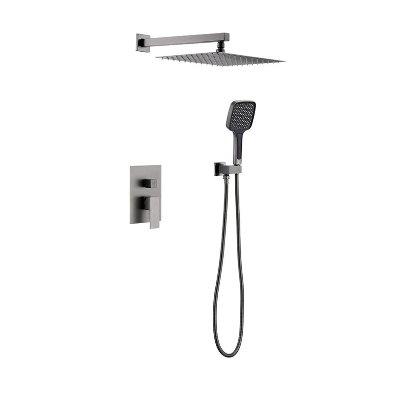 Modern Shower Combo Brass Adjustable Shower Head Temperature Control Shower System In-wall Top Spray 2 Clearhalo 'Bathroom Remodel & Bathroom Fixtures' 'Home Improvement' 'home_improvement' 'home_improvement_shower_faucets' 'Shower Faucets & Systems' 'shower_faucets' 'Showers & Bathtubs Plumbing' 'Showers & Bathtubs' 6681087