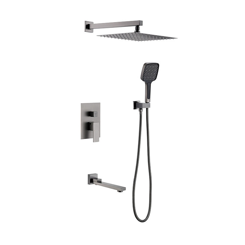 Modern Shower Combo Brass Adjustable Shower Head Temperature Control Shower System In-wall Top Spray 3 Clearhalo 'Bathroom Remodel & Bathroom Fixtures' 'Home Improvement' 'home_improvement' 'home_improvement_shower_faucets' 'Shower Faucets & Systems' 'shower_faucets' 'Showers & Bathtubs Plumbing' 'Showers & Bathtubs' 6681088