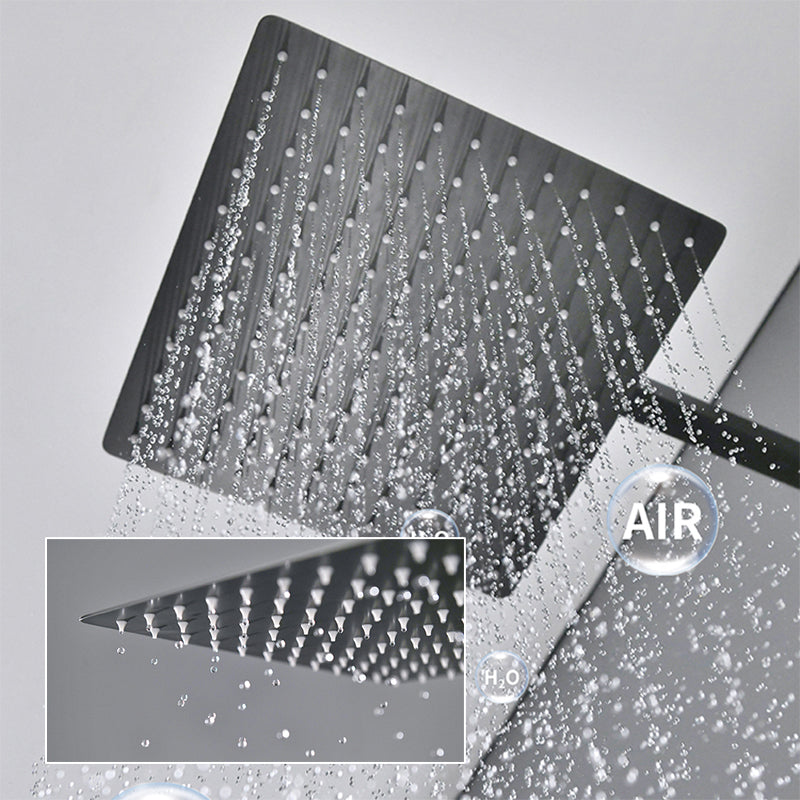 Modern Shower Combo Brass Adjustable Shower Head Temperature Control Shower System Clearhalo 'Bathroom Remodel & Bathroom Fixtures' 'Home Improvement' 'home_improvement' 'home_improvement_shower_faucets' 'Shower Faucets & Systems' 'shower_faucets' 'Showers & Bathtubs Plumbing' 'Showers & Bathtubs' 6681097