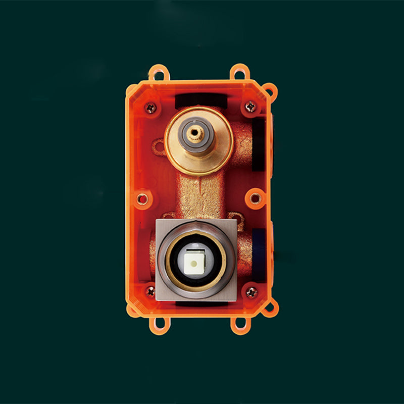 Modern Shower Combo Brass Adjustable Shower Head Temperature Control Shower System Clearhalo 'Bathroom Remodel & Bathroom Fixtures' 'Home Improvement' 'home_improvement' 'home_improvement_shower_faucets' 'Shower Faucets & Systems' 'shower_faucets' 'Showers & Bathtubs Plumbing' 'Showers & Bathtubs' 6681106