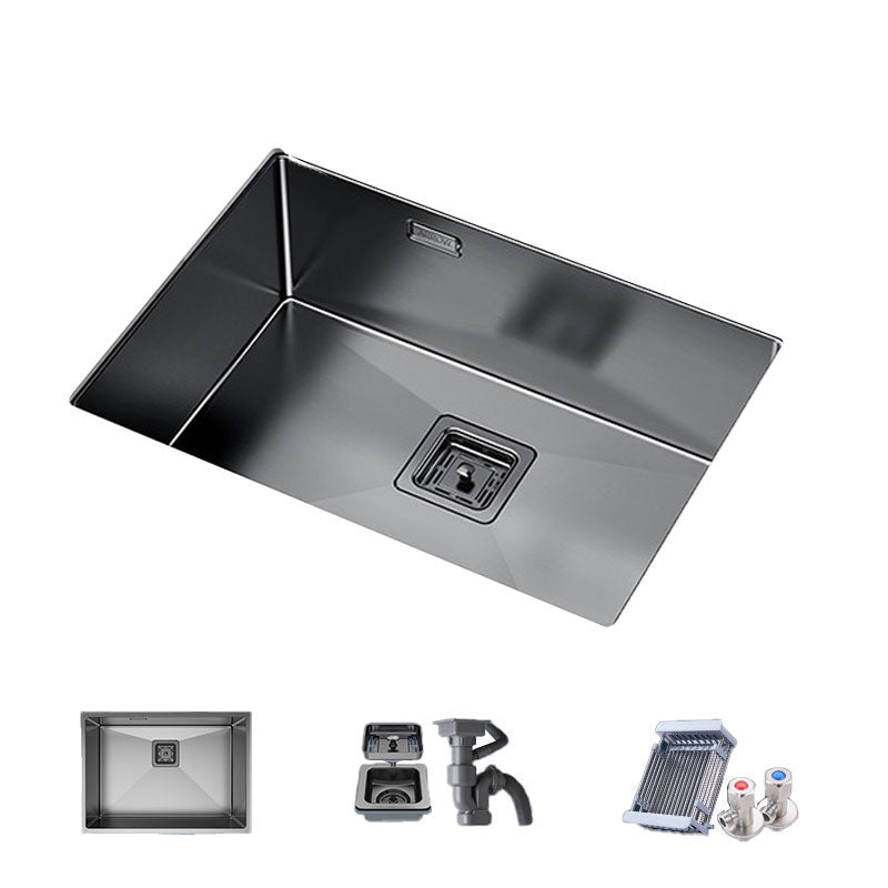 Modern Style Kitchen Sink Noise-cancelling Design Stainless Steel Kitchen Sink Sink Only None Clearhalo 'Home Improvement' 'home_improvement' 'home_improvement_kitchen_sinks' 'Kitchen Remodel & Kitchen Fixtures' 'Kitchen Sinks & Faucet Components' 'Kitchen Sinks' 'kitchen_sinks' 6681206