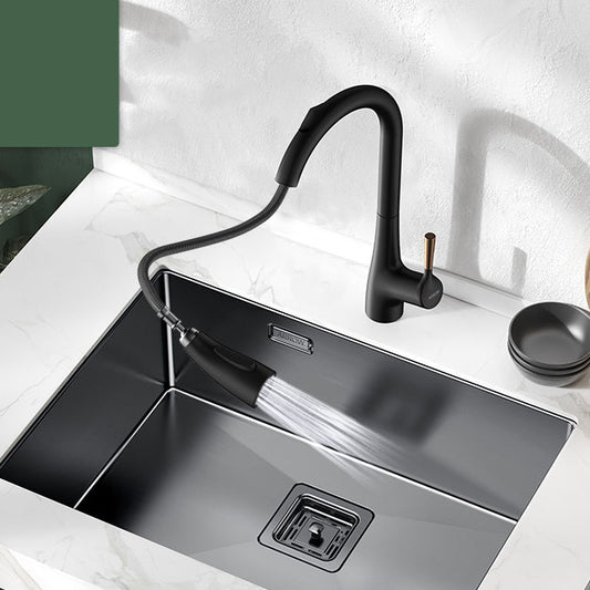 Modern Style Kitchen Sink Noise-cancelling Design Stainless Steel Kitchen Sink Clearhalo 'Home Improvement' 'home_improvement' 'home_improvement_kitchen_sinks' 'Kitchen Remodel & Kitchen Fixtures' 'Kitchen Sinks & Faucet Components' 'Kitchen Sinks' 'kitchen_sinks' 6681216