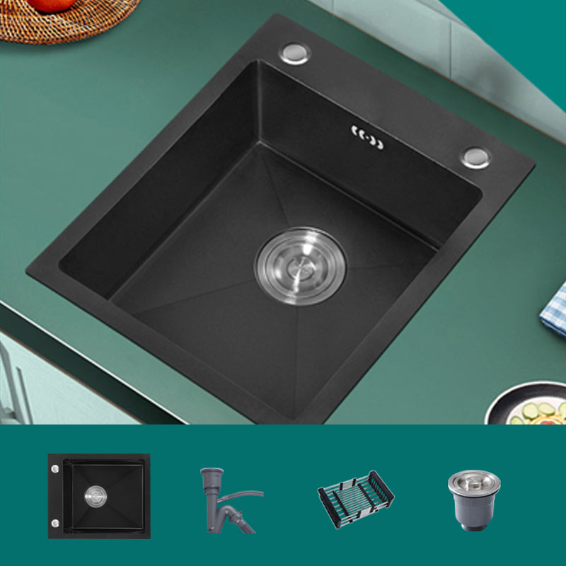 Modern Style Kitchen Sink Stainless Steel Rectangle Drop-In Kitchen Sink Sink Only None Clearhalo 'Home Improvement' 'home_improvement' 'home_improvement_kitchen_sinks' 'Kitchen Remodel & Kitchen Fixtures' 'Kitchen Sinks & Faucet Components' 'Kitchen Sinks' 'kitchen_sinks' 6681288