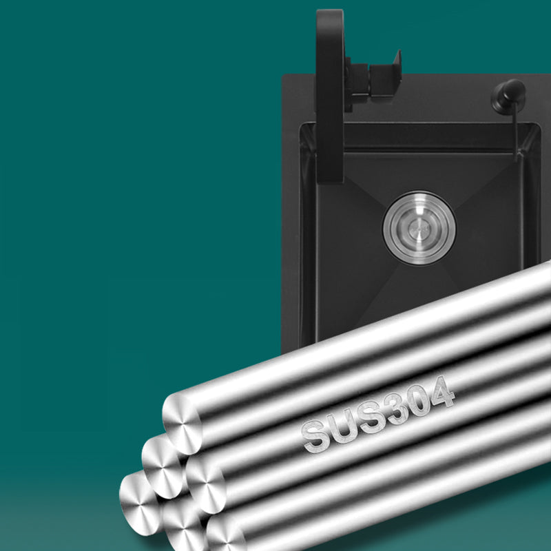 Modern Style Kitchen Sink Stainless Steel Rectangle Drop-In Kitchen Sink Clearhalo 'Home Improvement' 'home_improvement' 'home_improvement_kitchen_sinks' 'Kitchen Remodel & Kitchen Fixtures' 'Kitchen Sinks & Faucet Components' 'Kitchen Sinks' 'kitchen_sinks' 6681298