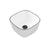 Classic Style Bathroom Sink Stainless Steel Bathroom Sink with Drain Strainer Kit White-Black 12"L x 12"W x 6"H Sink Clearhalo 'Bathroom Remodel & Bathroom Fixtures' 'Bathroom Sinks & Faucet Components' 'Bathroom Sinks' 'bathroom_sink' 'Home Improvement' 'home_improvement' 'home_improvement_bathroom_sink' 6681400