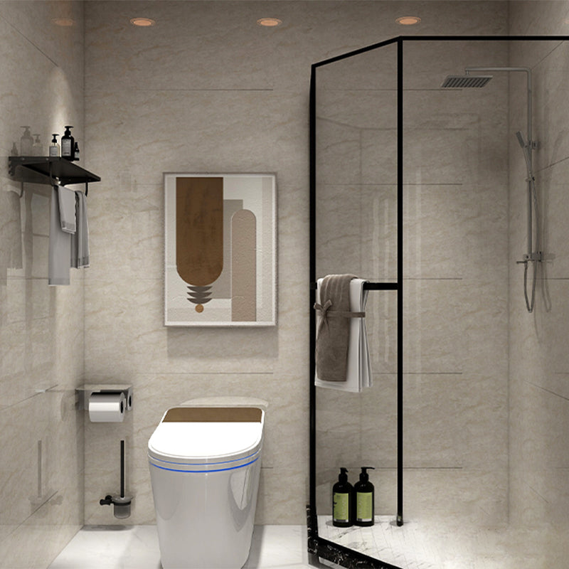 Bathroom Single Tile Marble Pattern Peel and Stick Backsplash Tile Beige 100-Piece Set Clearhalo 'Flooring 'Home Improvement' 'home_improvement' 'home_improvement_peel_stick_blacksplash' 'Peel & Stick Backsplash Tile' 'peel_stick_blacksplash' 'Walls & Ceilings' Walls and Ceiling' 6681735