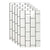PVC Peel and Stick Tile 12" x 23" Rectangle Grid Waterproof Peel and Stick Tiles 10 Pack White-Black Clearhalo 'Flooring 'Home Improvement' 'home_improvement' 'home_improvement_peel_stick_blacksplash' 'Peel & Stick Backsplash Tile' 'peel_stick_blacksplash' 'Walls & Ceilings' Walls and Ceiling' 6681749