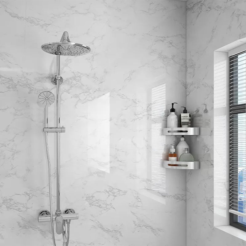 Modern Single Tile Waterproof Peel and Stick Backsplash Tile for Bathroom Grey Clearhalo 'Flooring 'Home Improvement' 'home_improvement' 'home_improvement_peel_stick_blacksplash' 'Peel & Stick Backsplash Tile' 'peel_stick_blacksplash' 'Walls & Ceilings' Walls and Ceiling' 6681790