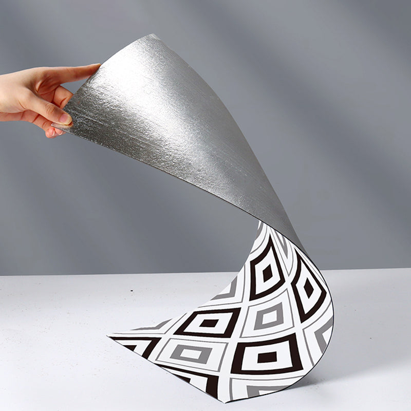 Modern Mosaic Tile Arabesque Print Peel and Stick Backsplash Tile for Kitchen Clearhalo 'Flooring 'Home Improvement' 'home_improvement' 'home_improvement_peel_stick_blacksplash' 'Peel & Stick Backsplash Tile' 'peel_stick_blacksplash' 'Walls & Ceilings' Walls and Ceiling' 6681851