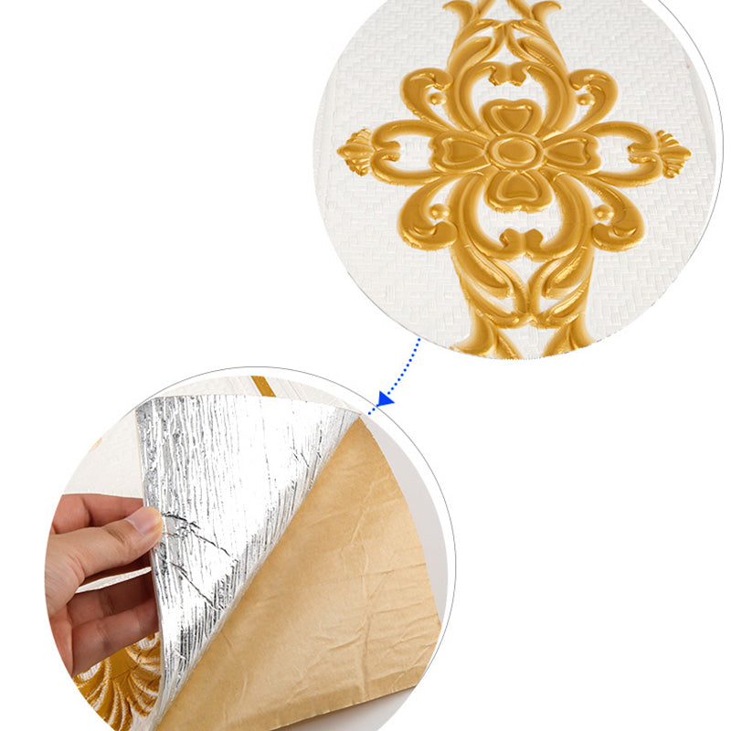 Glam Style Wall Panel Living Room 3D Embossed Waterproof Wall Paneling Clearhalo 'Flooring 'Home Improvement' 'home_improvement' 'home_improvement_wall_paneling' 'Wall Paneling' 'wall_paneling' 'Walls & Ceilings' Walls and Ceiling' 6682048