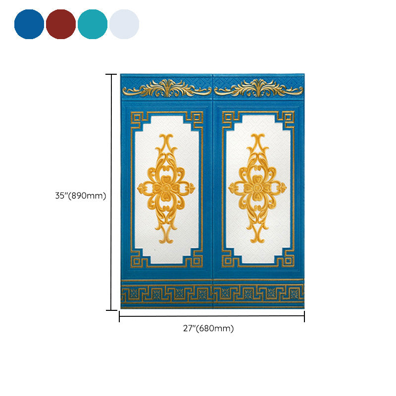 Glam Style Wall Panel Living Room 3D Embossed Waterproof Wall Paneling Clearhalo 'Flooring 'Home Improvement' 'home_improvement' 'home_improvement_wall_paneling' 'Wall Paneling' 'wall_paneling' 'Walls & Ceilings' Walls and Ceiling' 6682052