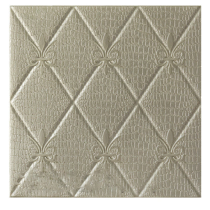 Industrial Wall Plank 3D Print Bathroom and Living Room Wall Panels Set of 1 Silver Clearhalo 'Flooring 'Home Improvement' 'home_improvement' 'home_improvement_wall_paneling' 'Wall Paneling' 'wall_paneling' 'Walls & Ceilings' Walls and Ceiling' 6682055