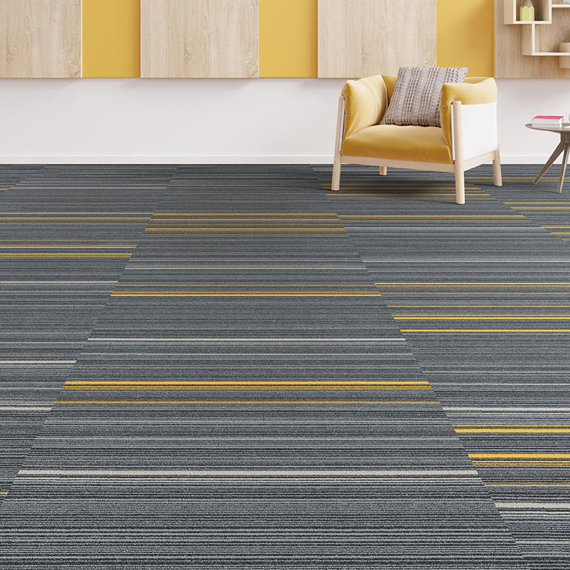 Gray Tone Level Loop Carpet Tile Self Adhesive Indoor Office Carpet Tile Gray Purple Clearhalo 'Carpet Tiles & Carpet Squares' 'carpet_tiles_carpet_squares' 'Flooring 'Home Improvement' 'home_improvement' 'home_improvement_carpet_tiles_carpet_squares' Walls and Ceiling' 6682077