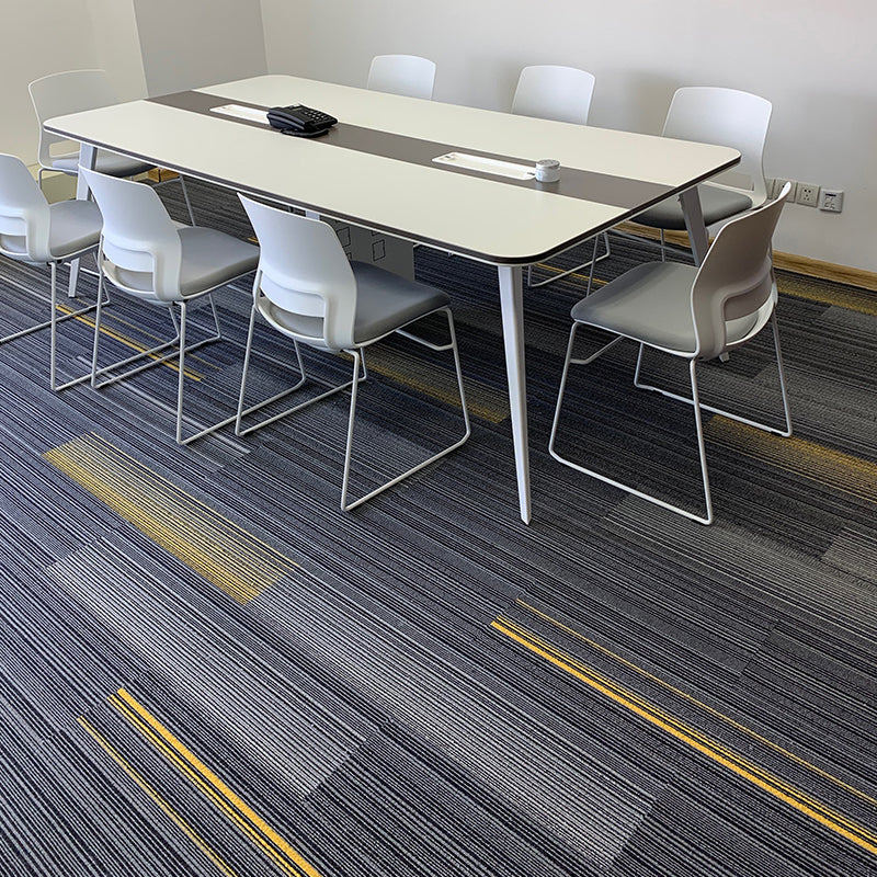 Gray Tone Level Loop Carpet Tile Self Adhesive Indoor Office Carpet Tile Gray-Blue Clearhalo 'Carpet Tiles & Carpet Squares' 'carpet_tiles_carpet_squares' 'Flooring 'Home Improvement' 'home_improvement' 'home_improvement_carpet_tiles_carpet_squares' Walls and Ceiling' 6682078