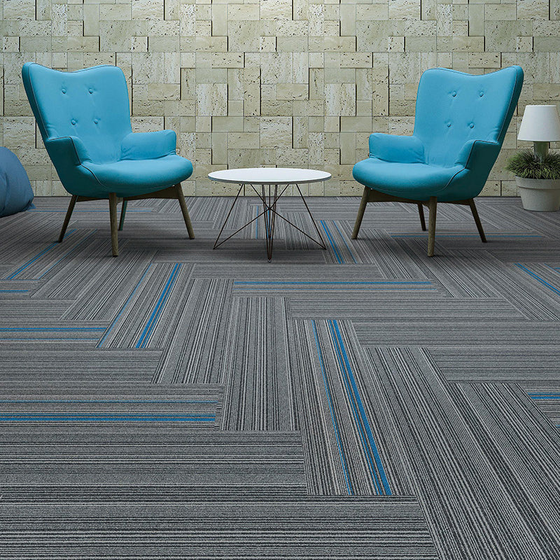 Gray Tone Level Loop Carpet Tile Self Adhesive Indoor Office Carpet Tile Grey Clearhalo 'Carpet Tiles & Carpet Squares' 'carpet_tiles_carpet_squares' 'Flooring 'Home Improvement' 'home_improvement' 'home_improvement_carpet_tiles_carpet_squares' Walls and Ceiling' 6682084