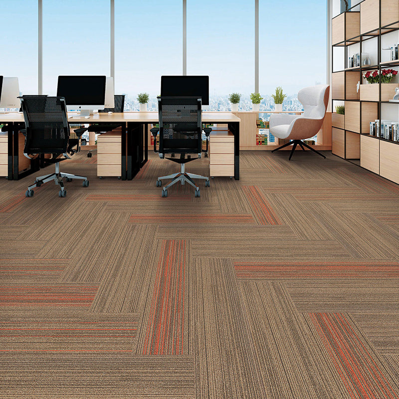 Gray Tone Level Loop Carpet Tile Self Adhesive Indoor Office Carpet Tile Beige Clearhalo 'Carpet Tiles & Carpet Squares' 'carpet_tiles_carpet_squares' 'Flooring 'Home Improvement' 'home_improvement' 'home_improvement_carpet_tiles_carpet_squares' Walls and Ceiling' 6682097