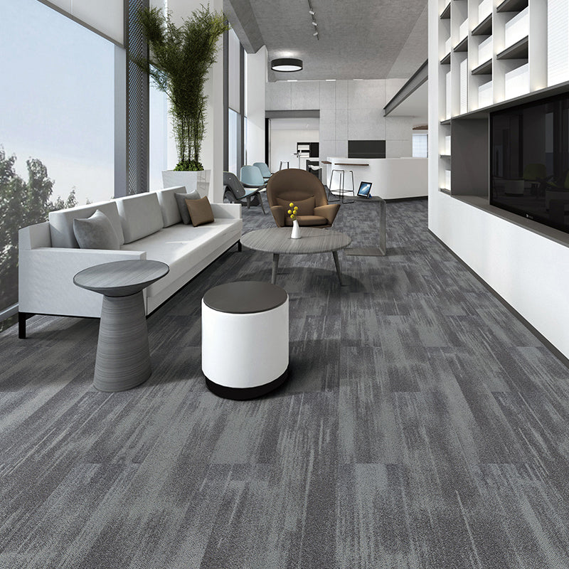 Gray Tone Level Loop Carpet Tile Self Adhesive Indoor Office Carpet Tile Milk Gray Clearhalo 'Carpet Tiles & Carpet Squares' 'carpet_tiles_carpet_squares' 'Flooring 'Home Improvement' 'home_improvement' 'home_improvement_carpet_tiles_carpet_squares' Walls and Ceiling' 6682100