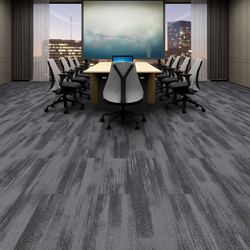 Gray Tone Level Loop Carpet Tile Self Adhesive Indoor Office Carpet Tile Light Gray Clearhalo 'Carpet Tiles & Carpet Squares' 'carpet_tiles_carpet_squares' 'Flooring 'Home Improvement' 'home_improvement' 'home_improvement_carpet_tiles_carpet_squares' Walls and Ceiling' 6682101