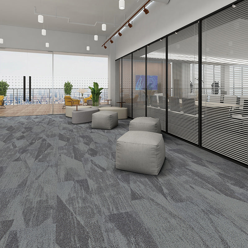 Tile Loop Gray Tone Level Loop Carpet Tile Self Adhesive Indoor Office Carpet ...