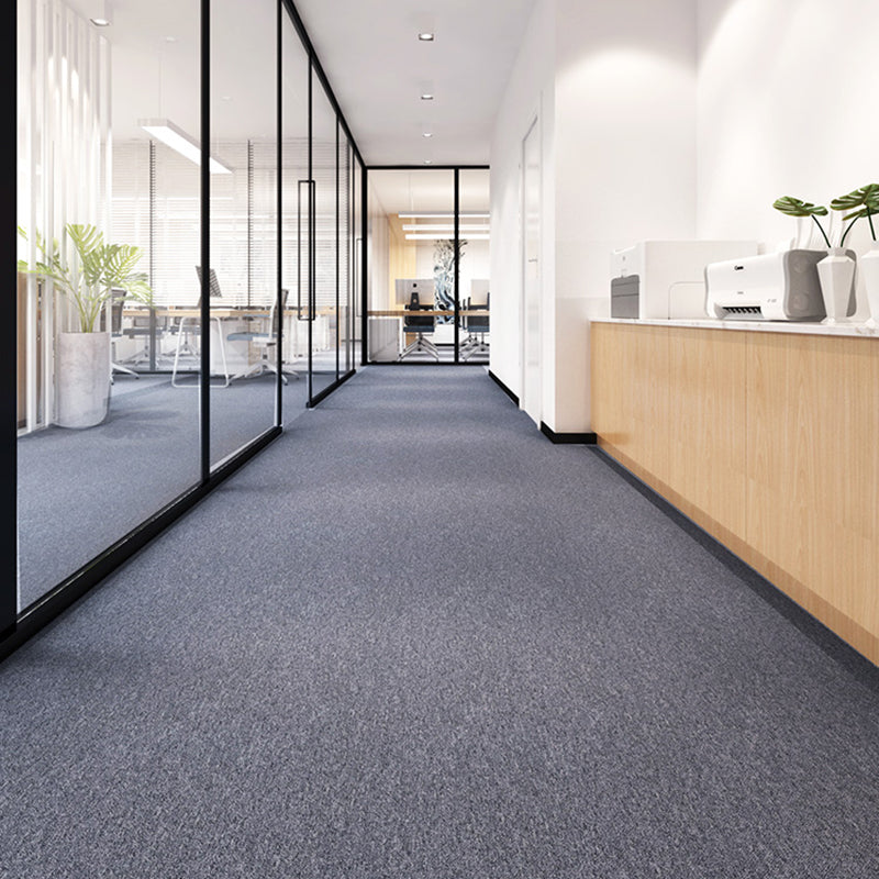 Gray Tone Level Loop Carpet Tile Solid Color Indoor Office Carpet Tile Dark Gray 9 Sets for Wallboard (20 Pieces * 9) Clearhalo 'Carpet Tiles & Carpet Squares' 'carpet_tiles_carpet_squares' 'Flooring 'Home Improvement' 'home_improvement' 'home_improvement_carpet_tiles_carpet_squares' Walls and Ceiling' 6682105