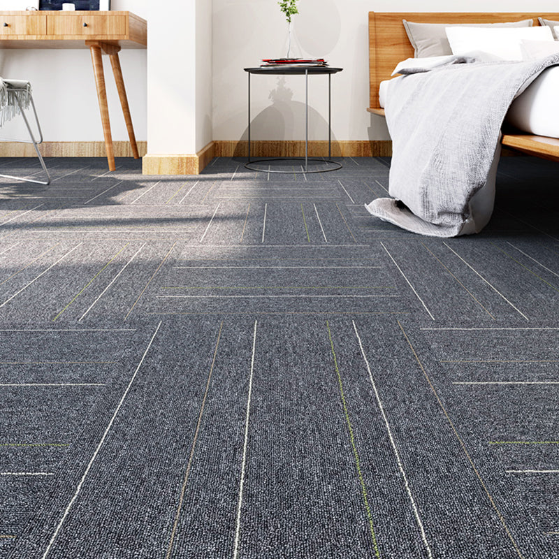 Gray Tone Level Loop Carpet Tile Solid Color Indoor Office Carpet Tile Clearhalo 'Carpet Tiles & Carpet Squares' 'carpet_tiles_carpet_squares' 'Flooring 'Home Improvement' 'home_improvement' 'home_improvement_carpet_tiles_carpet_squares' Walls and Ceiling' 6682116