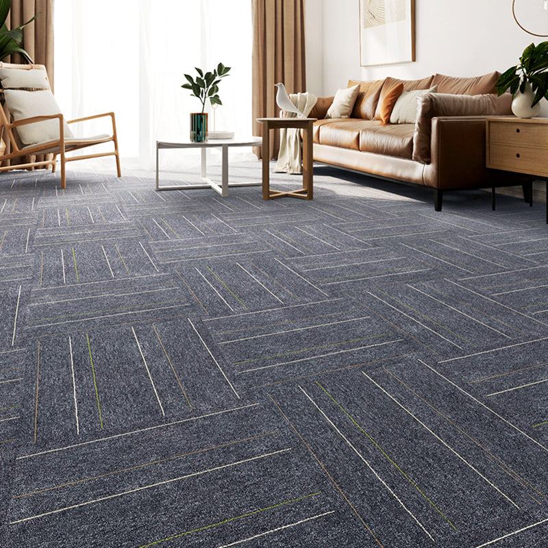Gray Tone Level Loop Carpet Tile Solid Color Indoor Office Carpet Tile Clearhalo 'Carpet Tiles & Carpet Squares' 'carpet_tiles_carpet_squares' 'Flooring 'Home Improvement' 'home_improvement' 'home_improvement_carpet_tiles_carpet_squares' Walls and Ceiling' 6682118