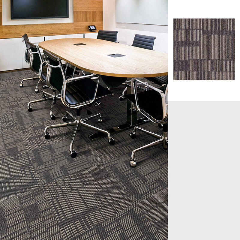 Gray Tone Level Loop Carpet Tile Geometric Self Adhesive Indoor Office Carpet Tiles Light Gray Clearhalo 'Carpet Tiles & Carpet Squares' 'carpet_tiles_carpet_squares' 'Flooring 'Home Improvement' 'home_improvement' 'home_improvement_carpet_tiles_carpet_squares' Walls and Ceiling' 6682122