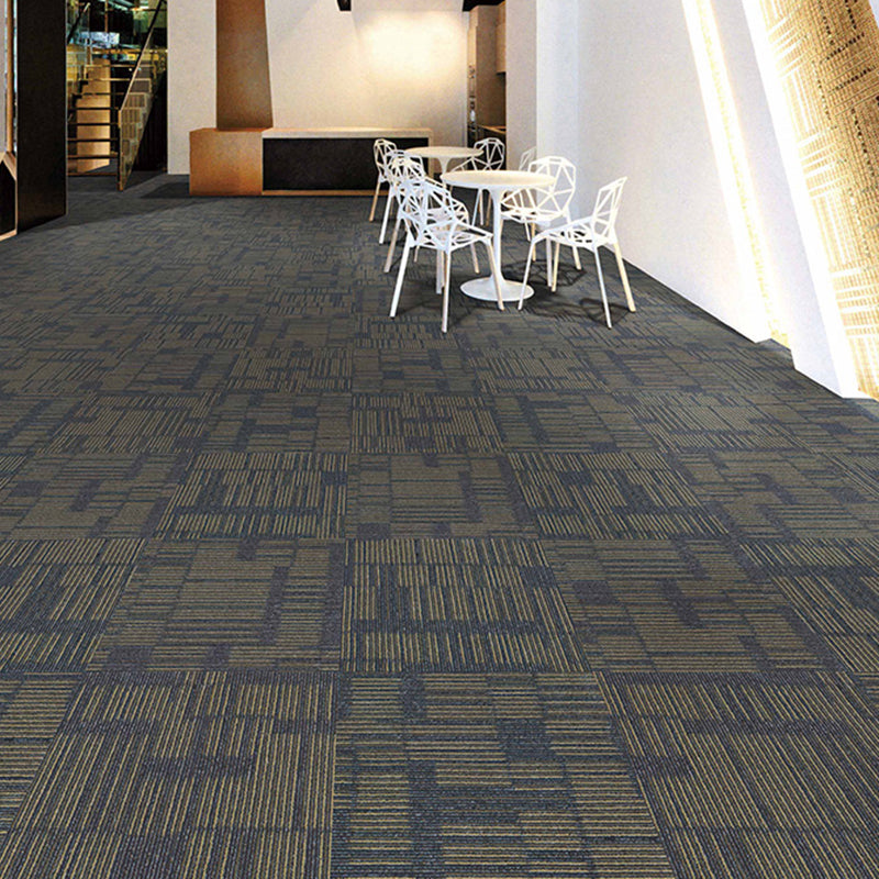 Gray Tone Level Loop Carpet Tile Geometric Self Adhesive Indoor Office Carpet Tiles Clearhalo 'Carpet Tiles & Carpet Squares' 'carpet_tiles_carpet_squares' 'Flooring 'Home Improvement' 'home_improvement' 'home_improvement_carpet_tiles_carpet_squares' Walls and Ceiling' 6682123