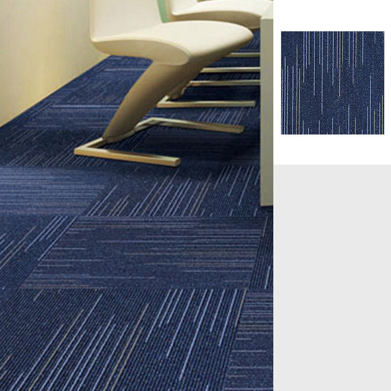 Gray Tone Level Loop Carpet Tile Geometric Self Adhesive Indoor Office Carpet Tiles Blue Clearhalo 'Carpet Tiles & Carpet Squares' 'carpet_tiles_carpet_squares' 'Flooring 'Home Improvement' 'home_improvement' 'home_improvement_carpet_tiles_carpet_squares' Walls and Ceiling' 6682129