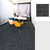 Gray Tone Level Loop Carpet Tile Geometric Self Adhesive Indoor Office Carpet Tiles Textured Black Clearhalo 'Carpet Tiles & Carpet Squares' 'carpet_tiles_carpet_squares' 'Flooring 'Home Improvement' 'home_improvement' 'home_improvement_carpet_tiles_carpet_squares' Walls and Ceiling' 6682135