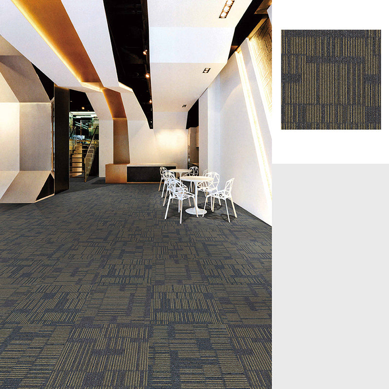 Gray Tone Level Loop Carpet Tile Geometric Self Adhesive Indoor Office Carpet Tiles Smoke Gray Clearhalo 'Carpet Tiles & Carpet Squares' 'carpet_tiles_carpet_squares' 'Flooring 'Home Improvement' 'home_improvement' 'home_improvement_carpet_tiles_carpet_squares' Walls and Ceiling' 6682138